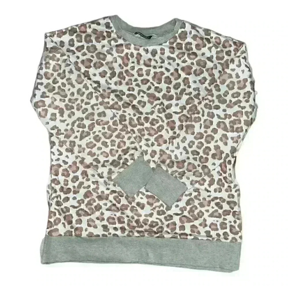 Shein WOMEN'S Tan/Pink Gray Animal Print With Split Hem SIZE-SMALL - Picture 4 of 4